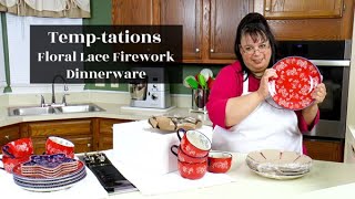 New Dinnerware! Temp-tations Floral Lace Firework | Channel Update | What's Up Wednesday!