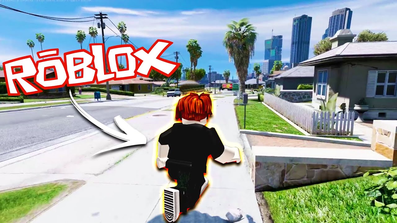 Playing GTA 5 In ROBLOX RP! 