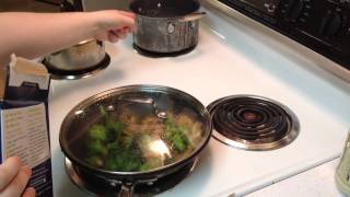 How to make authentic Alfredo Spaghetti With Roasted Mushroom Broccoli recipe at home