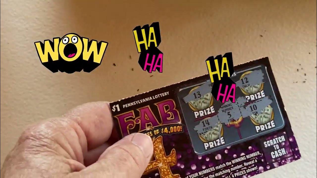fab-4-pa-scratch-off-lottery-tickets-10-top-prizes-of-4000-youtube