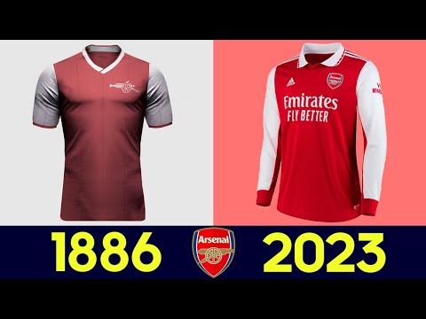 ⚽ История (Эволюция) Формы Футбольного Клуба Арсенал 2022-23 (2022) | Все Футболки Арсенала 22/23 ⚽