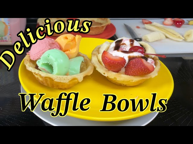 DASH Mini Waffle Bowl Maker for Breakfast, Burrito Bowls, Ice Cream and  Other Sweet Desserts, Recipe Guide Included - Aqua