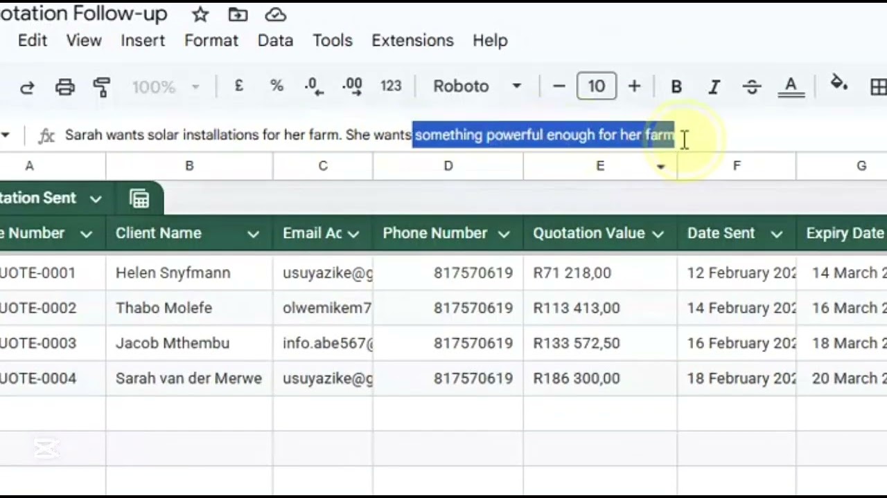 Follow-up system demo video preview