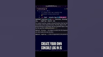 😃😃 Create your own console log statement in JS #shorts #javascript #coding #programming #js