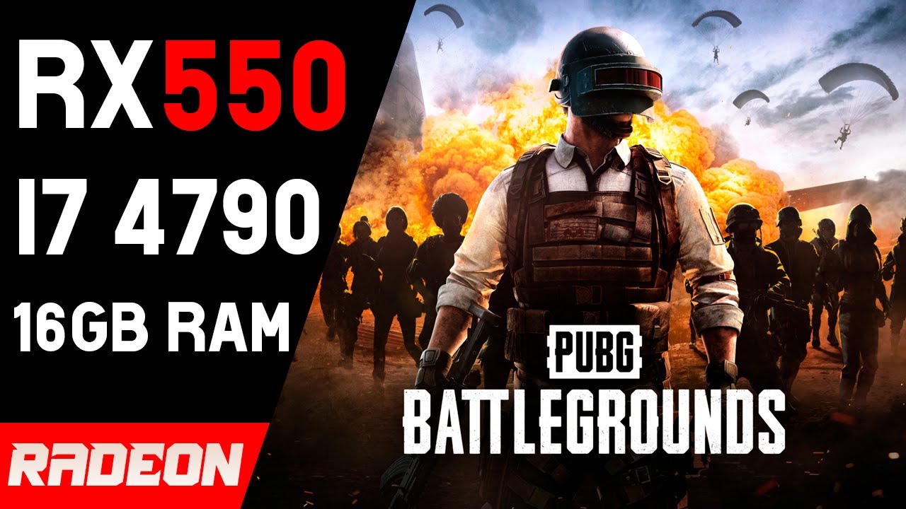 Pubg na RX 550 4 GB Teste de FPS - Core i7 4790 + 16 Gb Ram - YouTube