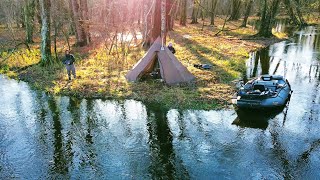 5 Days on the River  Fall Steelhead Fishing & Tipi Hot Tent Camping