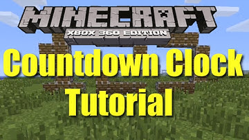 Minecraft Xbox 360 Easy Countdown Clock Tutorial for Hunger Games