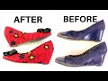 DIY Ankara Wedge Shoe Revamp / Watch How I revamp my old shoe / Diy / How to reuse an old shoes