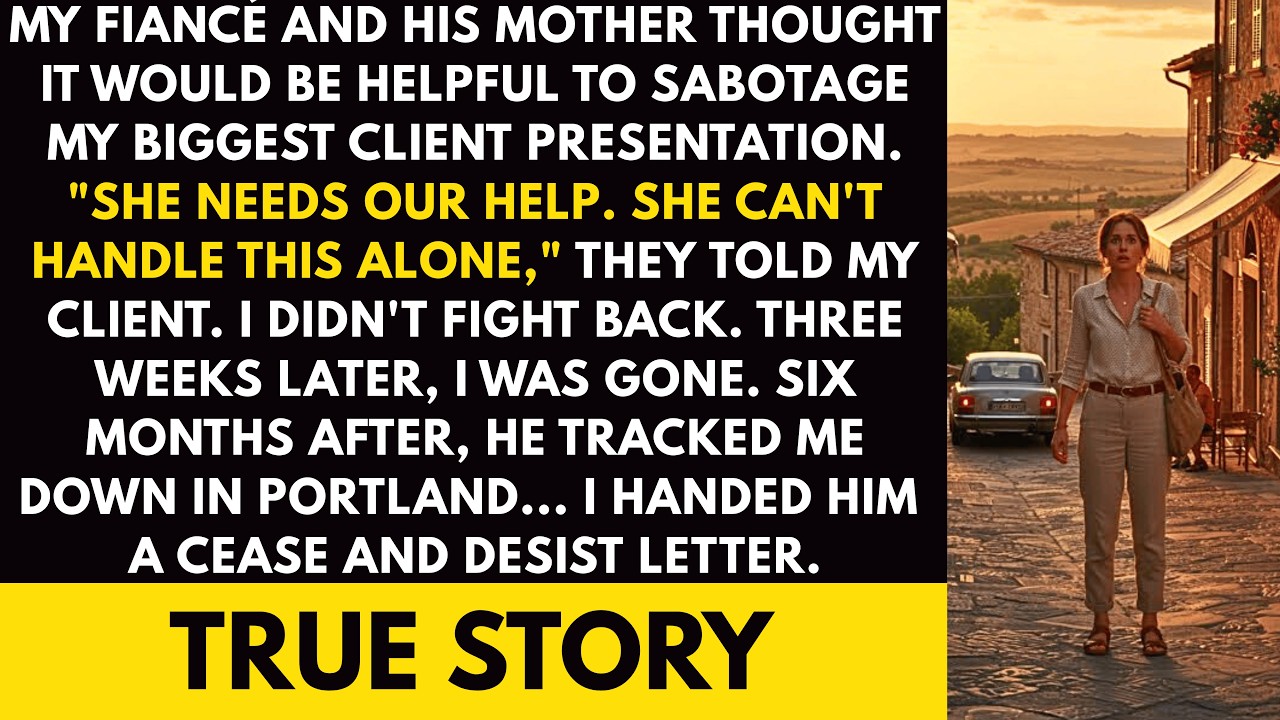 My Fiancé and His Mother Thought It Would Be 'Helpful' to Sabotage My Biggest Client Presentation...