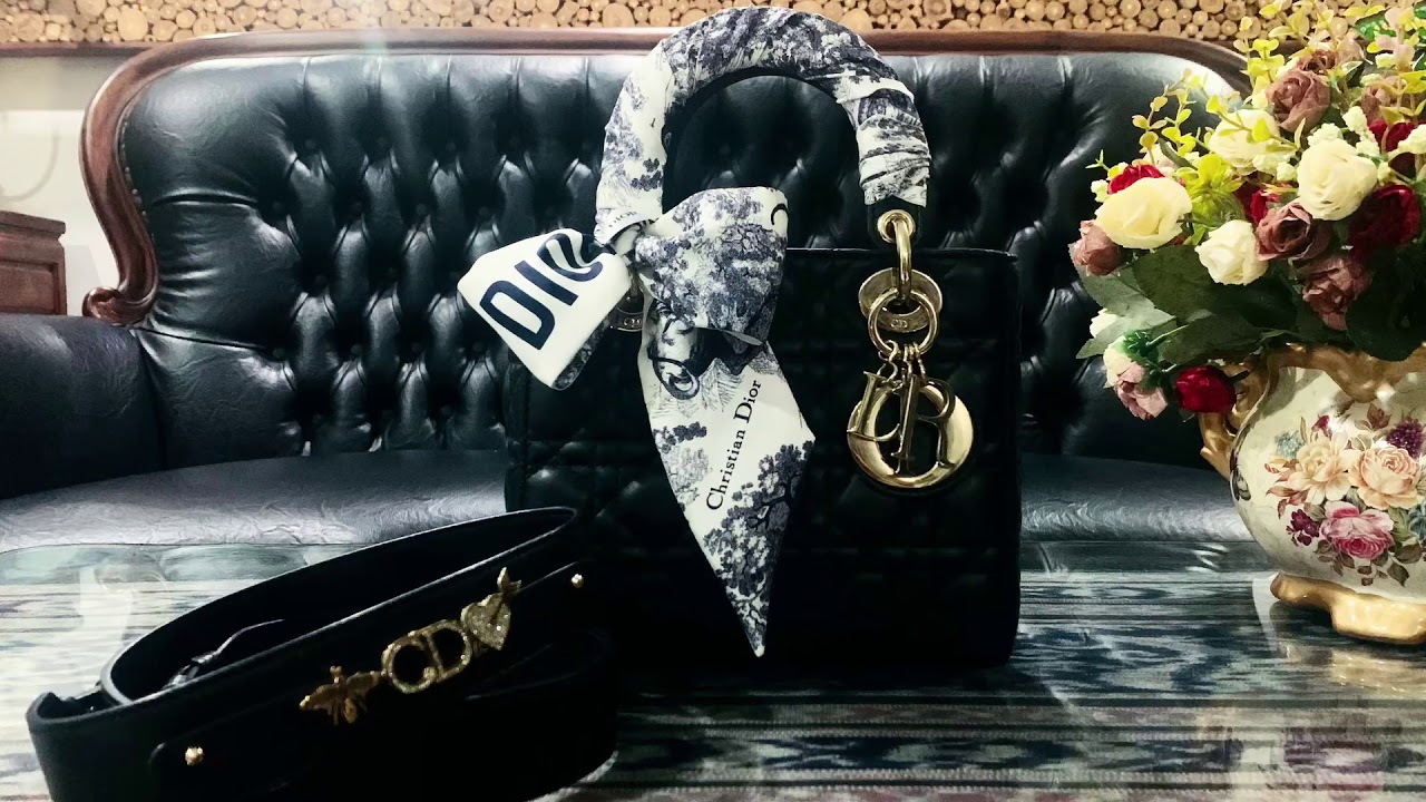 How To Tie A Twilly Scarf - Lady Dior Bag, My ABC Dior Mitzah
