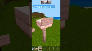 In Minecraft Animals Bath Area Tutorial