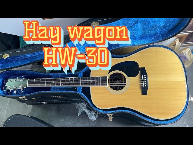 アコギ　Hay Wagon HW-30 Hay wagon HW-30 เห็นโลโก้ก็อยากจะดีดแล้วฮะ🤣🤣ไปแล้ววว - YouTube