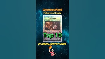 Top 10 Pokémon MYSTERIOUS Fossil cards 🦖 #shorts #top10 #fossil