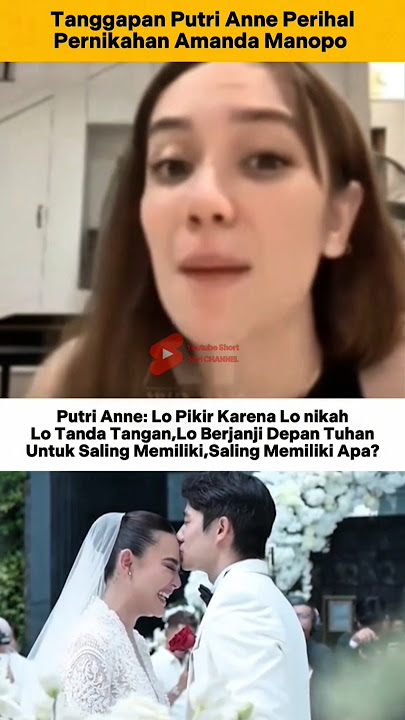 Putri Anne's Response to Amanda Manopo's Marriage #putrianne #amandamanopo #aryasaloka