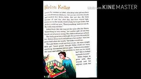 MLZS JHANSI CLASS 4 English Literature Chapter 5 Helen Keller Lecture 1