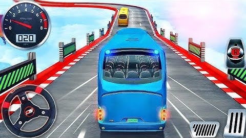 Crazy Bus Mega Ramp Impossible Racing - Bus Stunts Impossible Tracks - Android GamePlay