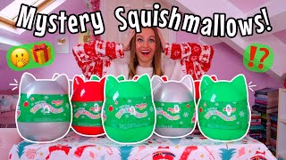 UNBOXING THE NEW *GIANT* MYSTERY CHRISTMAS SQUISHMALLOWS!!😍🎁⁉️(RARE CRYSTAL TREE HUNT!!🫢🎄💎)