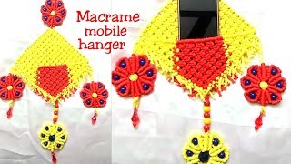 Simple /Easy Macrame Mobile hanging Making Tutorial for Beginners