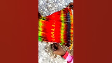 TIE DYE ON DUPATTA REVEAL WAIT FOR IT 🌈🔥😳#shorts #textile