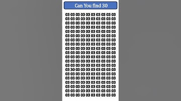 only geniuses can spot the odd number out 30 🤫