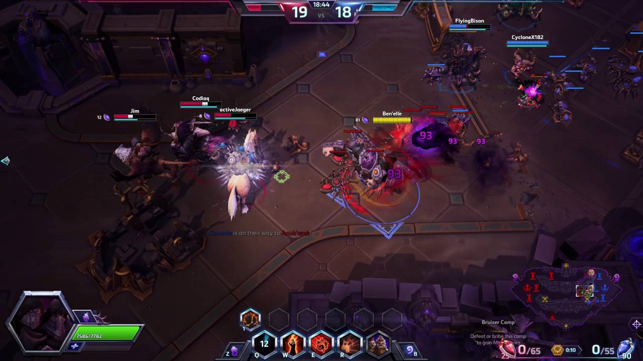 Heroes of the Storm - Cho'gall Upheaval + Shadow Bolt Volley Quad Kill