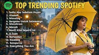 TOP TRENDING SPOTIFY INDONESIA 2026 🌧️ Sedia Aku Sebelum Hujan – Playlist Lagu Hujan Candu