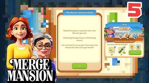 Merge Mansion The Nectar Collector Event Part 5 🦋