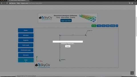 Free Online Frame Calculator Tutorial - SkyCiv Engineering