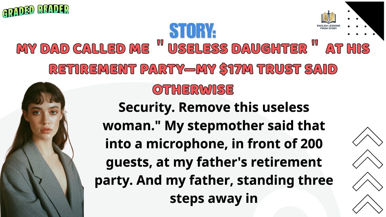 The dessert plates were still being cleared when my stepmother took the microphone at my father’s retirement party. “Security,” she said, her voice like a dinner bell, “please remove this useless...