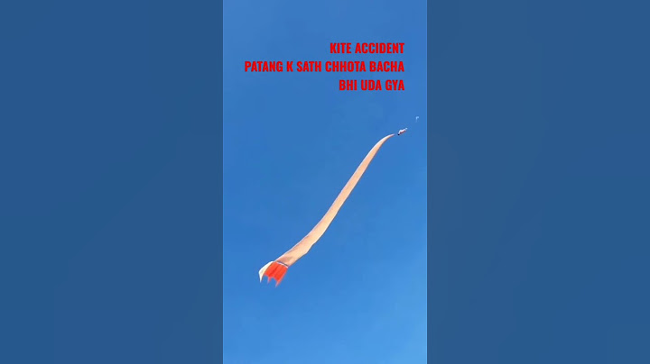 KITE ACCIDENT.// PATANG K SATH CHHOTA LADAKA BHI UDD GYA..