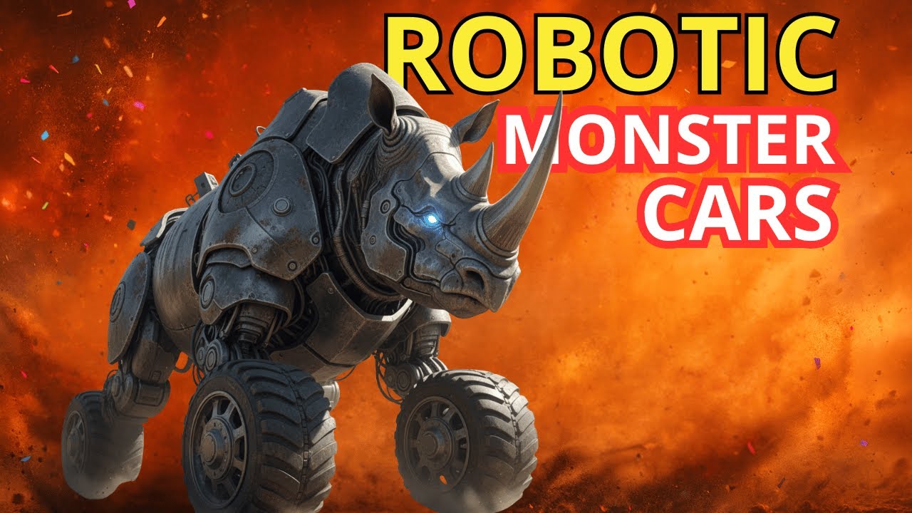 Monster Trucks But Robotic Animals | Monster Car Show