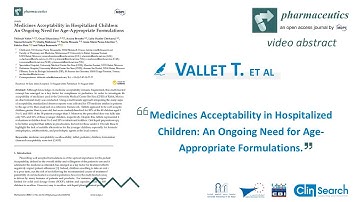 Medicines acceptability in hospitalized children in Morocco - Vallet et al. Pharmaceutics 2020