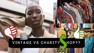 THRIFTING TOO EXPENSIVE?! VINTAGE VS CHARITY SHOPS | VLOG