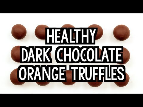 Healthy Dark Chocolate Orange Truffles | Amy's Healthy Baking