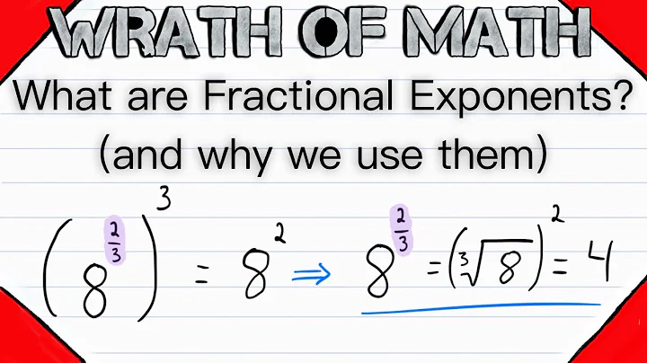 What are Fractional Exponents? (and why we use them) | Rational Exponents, Exponent Rules