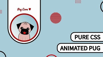 Pure Css Animated Pug ❤️ | Speed Art | Css Animation