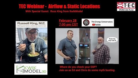 TEC Webinar Series Ep. 2 - Airflow & Static Pressure Testing