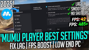 MuMu Player -  🔧Best PC Settings For Low End PC 2025✅ | Destiny Rising Best Settings!