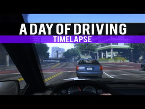 GTA V - Timelapse - A Day of Driving (Los Santos) - YouTube