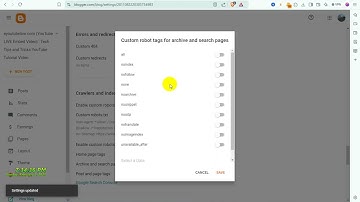 How To Add Crawlers and indexing Enable custom robots.txt on Blogger.com {Blog Site SEO Settings}