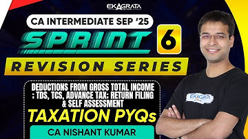 Deductions from Gross Total Income TDS, TCS, Advance Tax, Return Filing & Self Assessment | Taxation