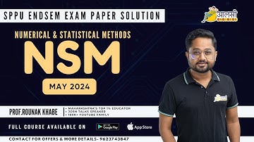 🔥 NSM May 2024 SPPU Endsem Exam Paper Solution | Aalsi Engineer | Rounak Sir’s Ultimate Guide! #SPPU