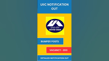 UIIC Notification 2024 | UIIC Vacancy, Salary, Eligibility 2024| Latest Government Jobs 2024