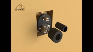 CASAINC 2-Function Shower System with Handheld Shower in Matte Black Installation Video