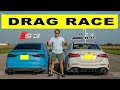 2022 Mercedes A35 AMG vs Audi S3, the unthinkable happens. Drag and Roll Race.