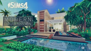 картинка: Cовременный Модный Особняк • Тропический Ландшафт 🌴 | Без СС | Дель Соль Вэлли | THE SIMS 4