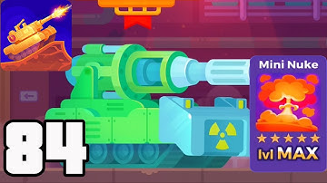 Tank Stars - Gameplay Walkthrough part 84 - Tank Atomic & Mini Nuke Max lvl (iOS,Android)