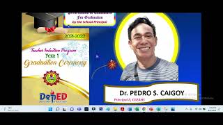 GRADUATION CEREMONY of CGEAHS TIP (Teacher Induction Program)  Aug 5, 2022