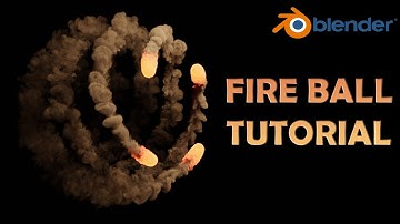 Blender - Fireball Simulation tutorial #blendertutorial #blenderanimation