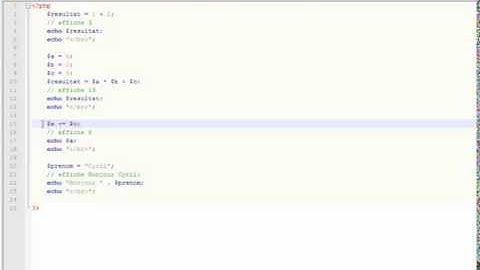 8 Manipuler des variables grâce aux opérateurs php et MySQL Tutorial débutant avi